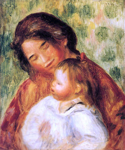  Pierre Auguste Renoir Woman and Child - Art Print