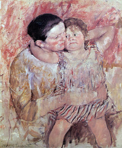  Mary Cassatt Woman and Child - Art Print