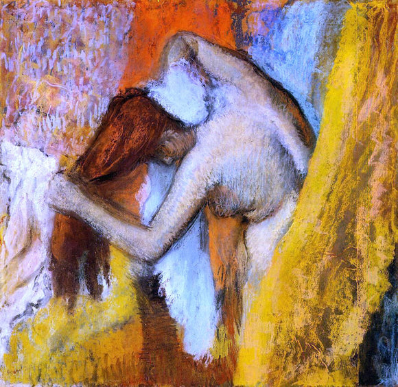  Edgar Degas A Woman at Her Toilette - Art Print