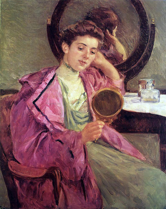  Mary Cassatt Woman at Her Toilette - Art Print