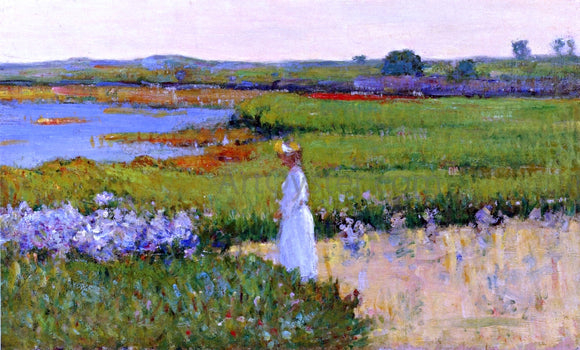  Theodore Wendel Woman by the Sea, Cape Ann, Massachusetts - Art Print
