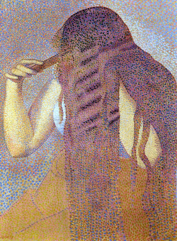  Henri Edmond Cross Woman Combing Her Hair - Art Print