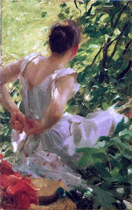  Anders Zorn Woman Dressing - Art Print