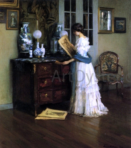  Susan Watkins Woman in a French Interior - Art Print