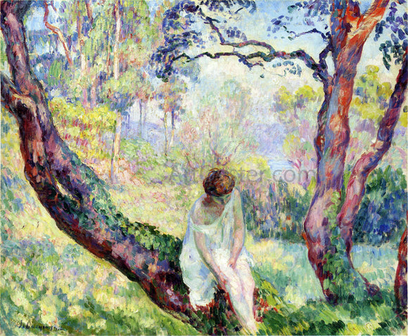  Henri Lebasque A Woman in a Landscape - Art Print