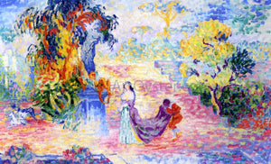  Henri Edmond Cross Woman in a Park - Art Print