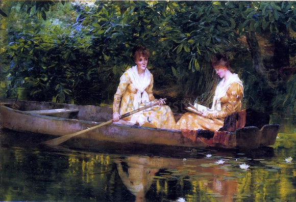  Francis Coates Jones Woman in a Rowboat - Art Print