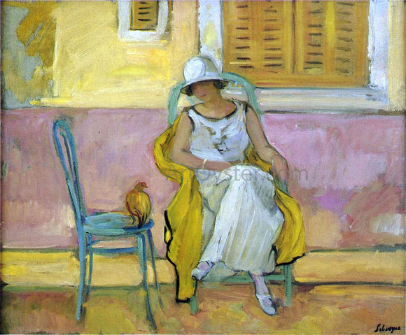 Henri Lebasque Woman in a White Robe - Art Print