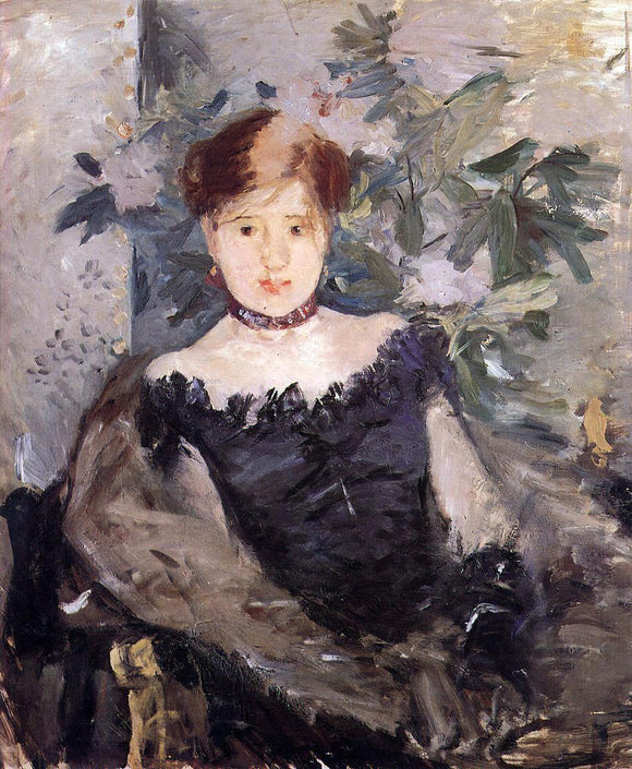  Berthe Morisot Woman in Black - Art Print