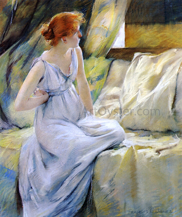  Francis Coates Jones A Woman in Classic Dress - Art Print