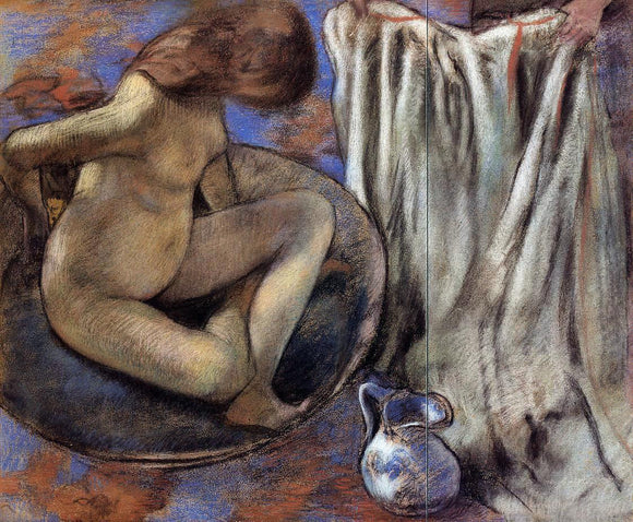  Edgar Degas Woman in the Tub - Art Print