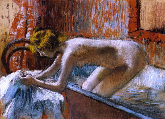  Edgar Degas Woman Leaving Her Bath - Art Print