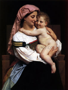  William Adolphe Bouguereau Woman of Cervara and Her Child - Art Print