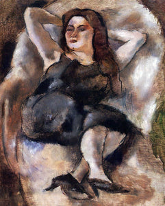  Jules Pascin Woman on a Divan - Art Print