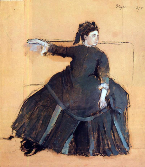  Edgar Degas Woman on a Sofa - Art Print