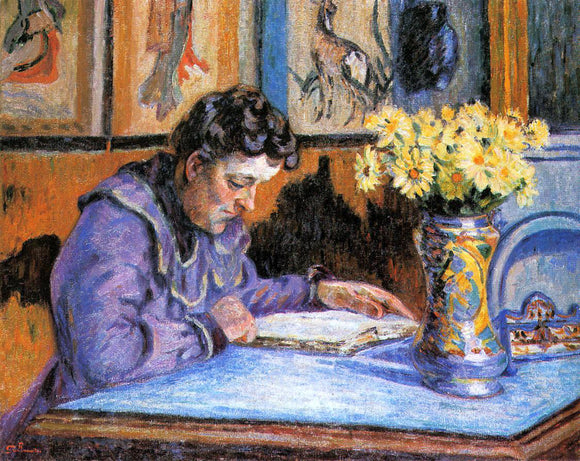  Armand Guillaumin Woman Reading - Art Print