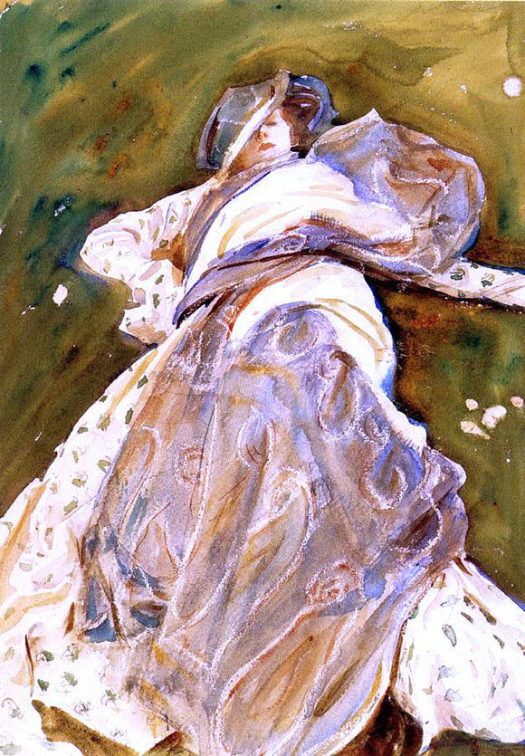  John Singer Sargent Woman Reclining - Art Print