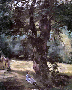  Gustave Caillebotte Woman Seated Under a Tree - Art Print