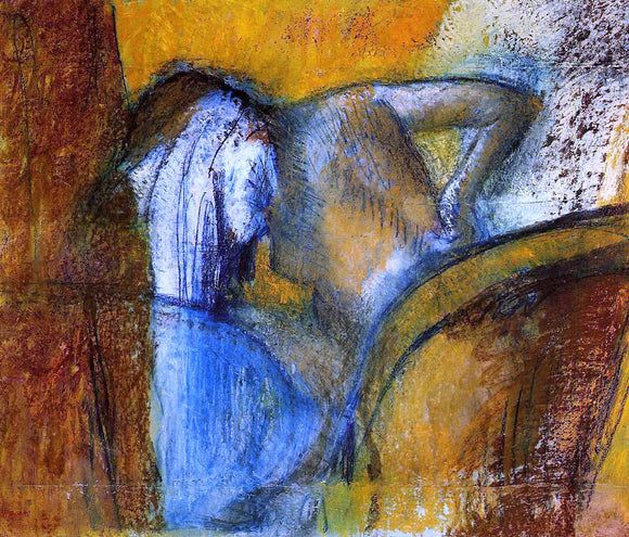  Edgar Degas Woman Seen from Behind, Drying Hair - Art Print