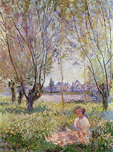  Claude Oscar Monet Woman Sitting Under the Willows - Art Print