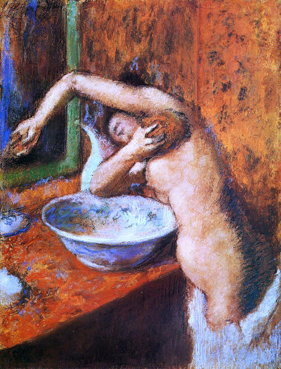  Edgar Degas Woman Washing Herself - Art Print