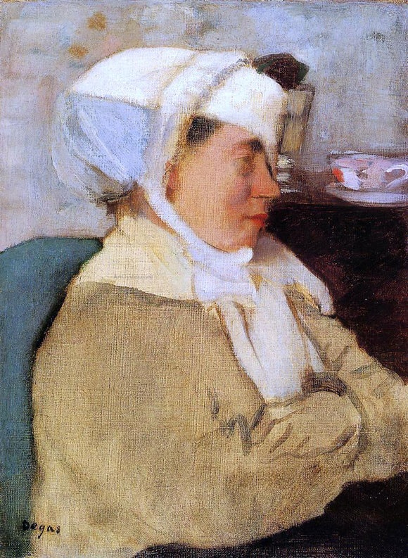  Edgar Degas Woman with a Bandage - Art Print