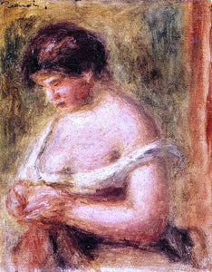  Pierre Auguste Renoir Woman with a Corset - Art Print