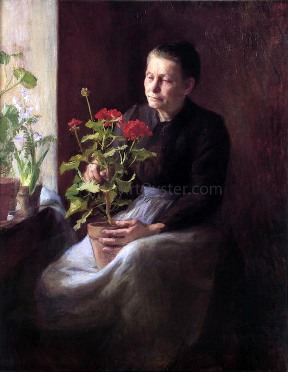  Caroline Lord Woman with a Geranium - Art Print