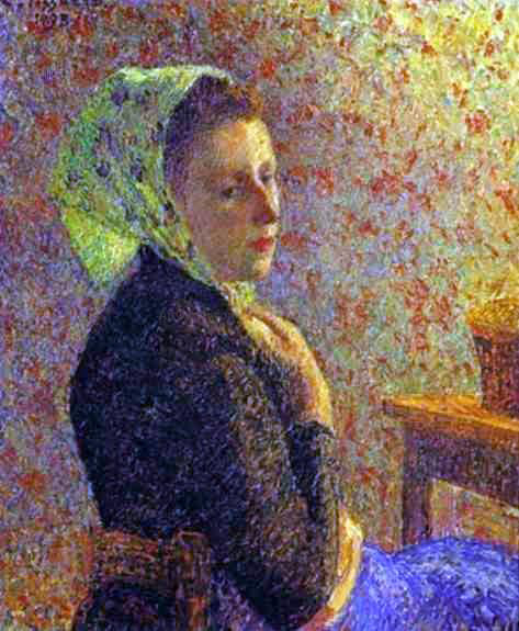  Camille Pissarro Woman with a Green Scarf - Art Print