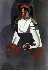  Juan Gris Woman with a Mandolin (after Corot) - Art Print
