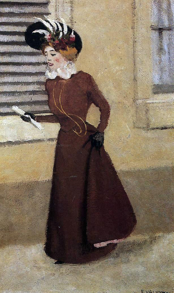 Felix Vallotton Woman with a Plumed Hat - Art Print