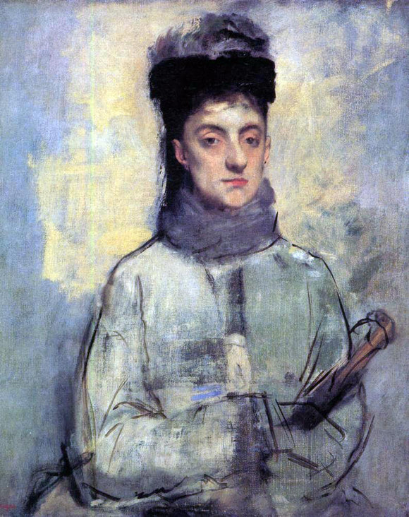  Edgar Degas Woman with an Umbrella - Art Print