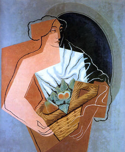  Juan Gris Woman With Basket - Art Print