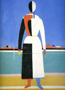  Kazimir Malevich Woman with Rake - Art Print