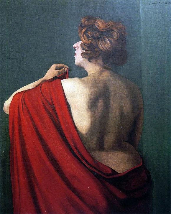  Felix Vallotton Woman with Red Shawl - Art Print