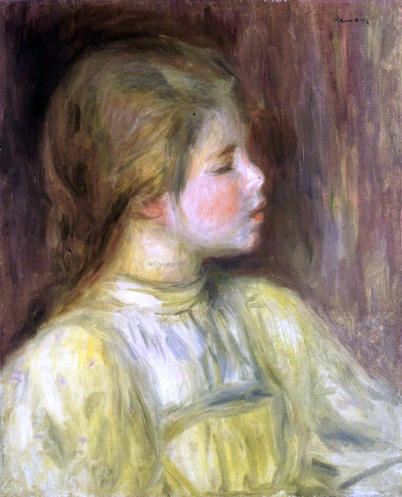  Pierre Auguste Renoir Woman's Head, The Thinker - Art Print