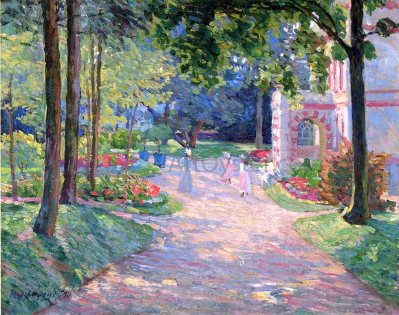  Henri Lebasque Women and Children in the Parc de Dammartin - Art Print