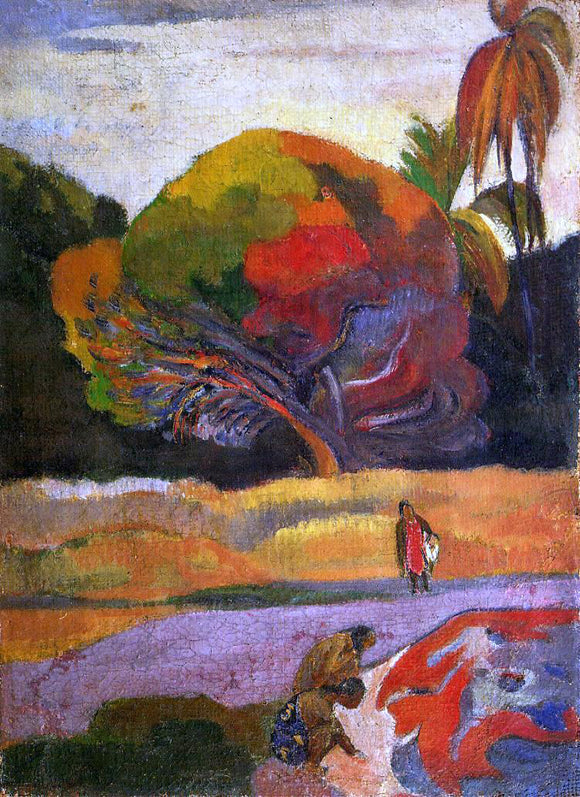  Paul Gauguin Women at the Riverside - Art Print