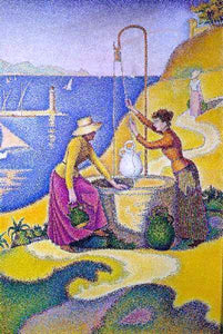  Paul Signac Women at the Well - Art Print