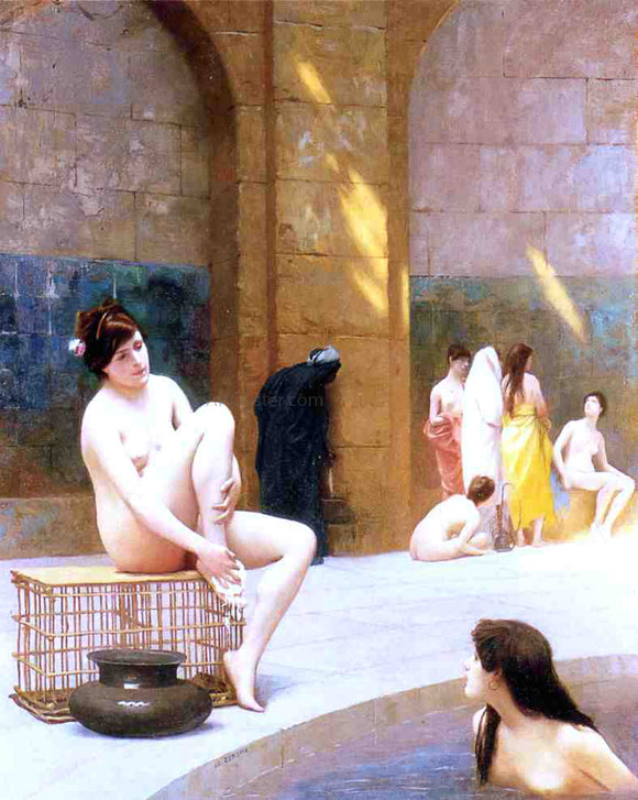  Jean-Leon Gerome Women Bathing - Art Print