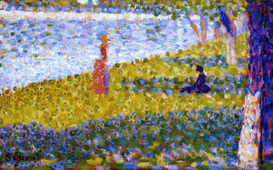  Georges Seurat Women by the Water - Art Print