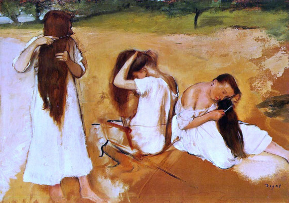  Edgar Degas Women Combing Their Hair - Art Print