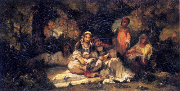  Narcisse Virgilio Diaz De la Pena  Women in a Forest - Art Print
