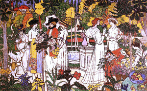  Jozsef Rippl-Ronai Women in a Garden - Art Print