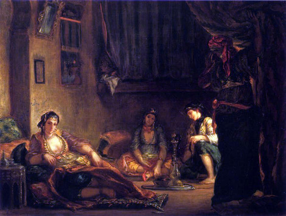 Eugene Delacroix Women of Algiers in Their Apartmente - Art Print