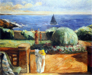  Henri Lebasque Women on the Terrace at Prefailles - Art Print