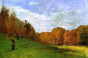 Claude Oscar Monet Woodbearers in Fontainebleau Forest - Art Print
