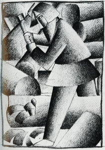  Kazimir Malevich Woodcutter - Art Print