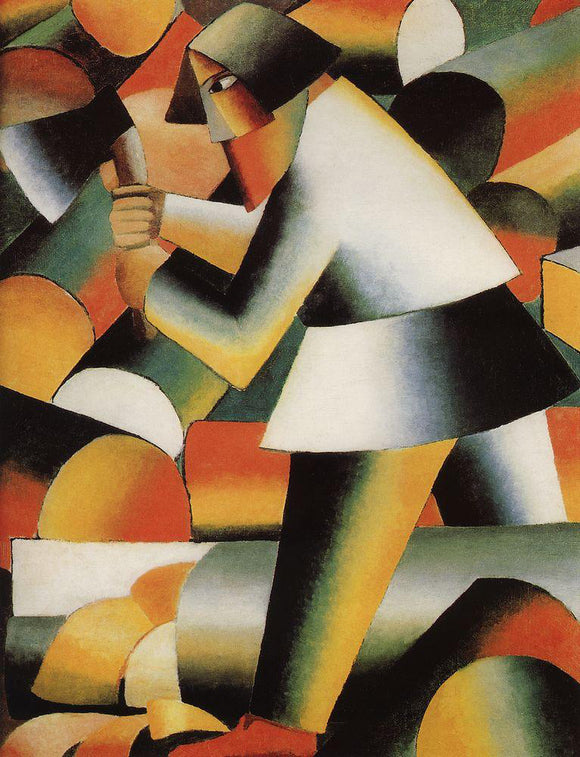  Kazimir Malevich Woodcutter - Art Print