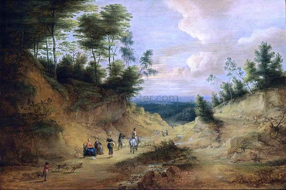  Lucas Van Uden Wooded Dune Landscape - Art Print